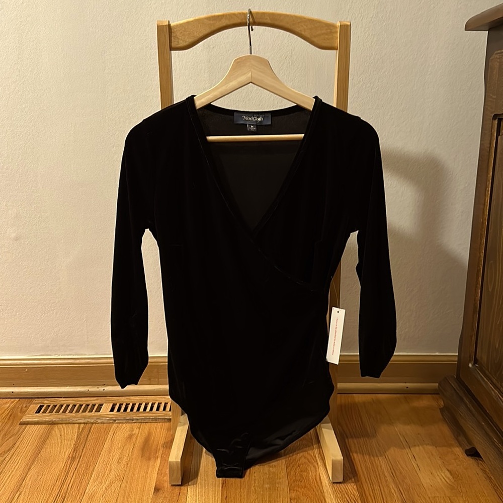 ModCloth Velvet Bodysuit